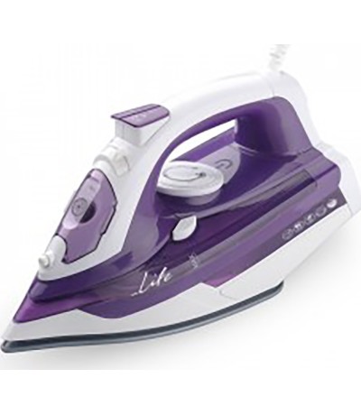 Life SI-100 Σίδερο Ατμού 2400W με Κεραμική Πλάκα και Συνεχόμενη Παροχή 25gr/min 221-0092
