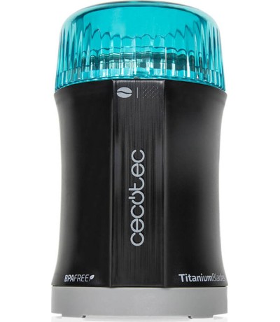 Cecotec Titanmill 200 01502 Ηλεκτρικός Μύλος Καφέ 200W με Χωρητικότητα 50gr Μαύρος