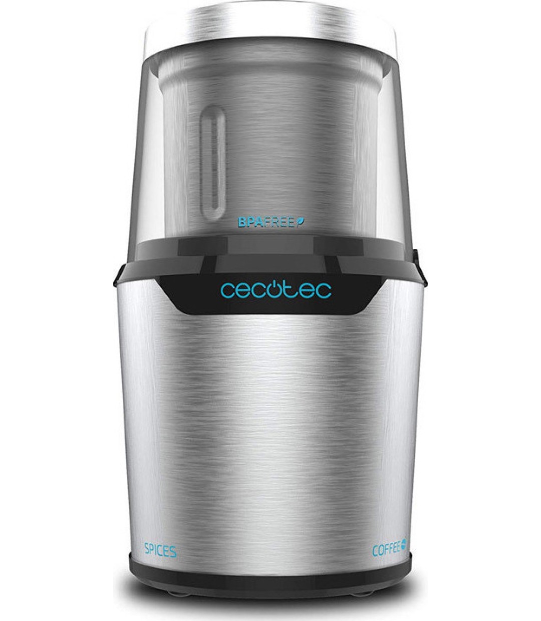 Cecotec TitanMill 300 DuoClean 01559 Ηλεκτρικός Μύλος Καφέ 300W με Χωρητικότητα 90gr Ασημί