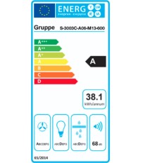Gruppe Forte Συρόμενος Απορροφητήρας 60cm Inox Κωδικός: S-3003C-A06-M13-600 