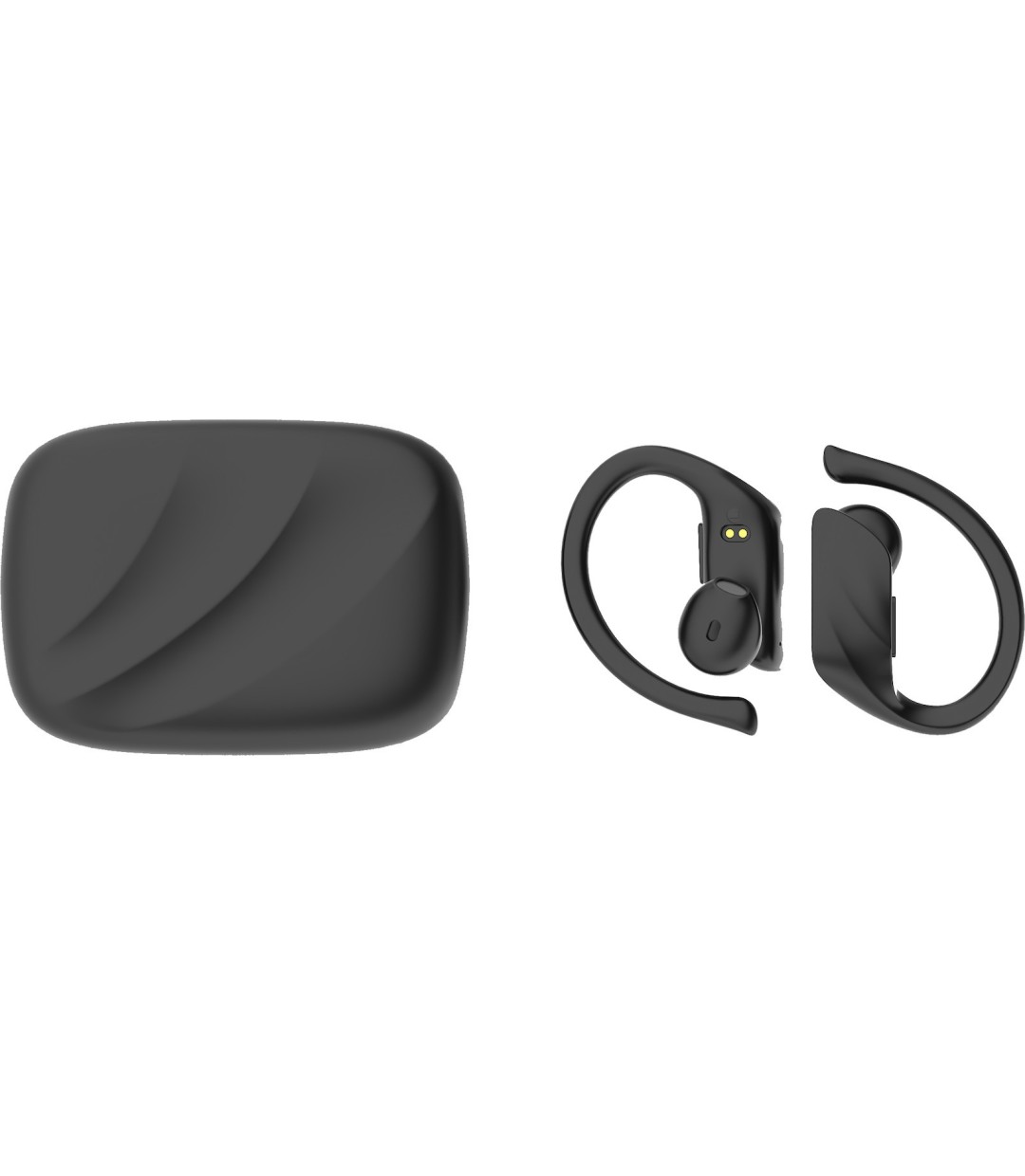 Lamtech LAM021820 Earbud Bluetooth Handsfree Ακουστικά με Θήκη Φόρτισης Μαύρα 
