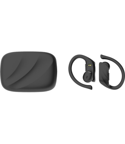 Lamtech LAM021820 Earbud Bluetooth Handsfree Ακουστικά με Θήκη Φόρτισης Μαύρα 