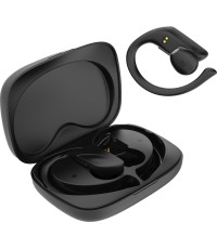 Lamtech LAM021820 Earbud Bluetooth Handsfree Ακουστικά με Θήκη Φόρτισης Μαύρα 