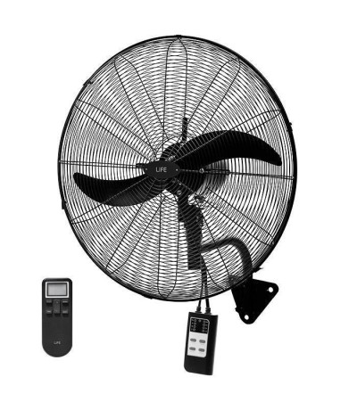 Life 221-0345 Επαγγελματικός Ανεμιστήρας Τοίχου 160W Διαμέτρου 50cm με Τηλεχειριστήριο