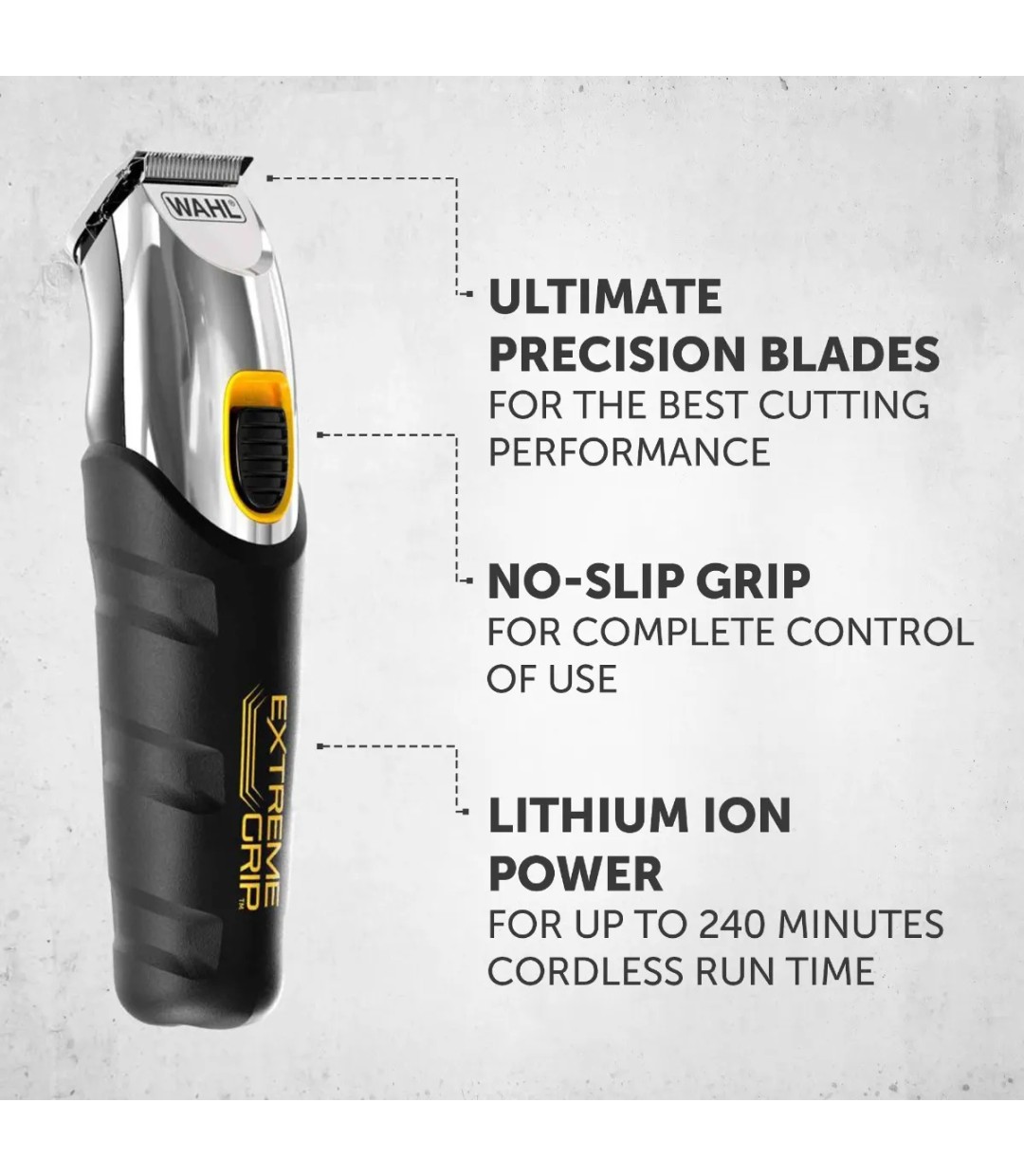 Wahl Professional Extreme Επαναφορτιζόμενη Κουρευτική Μηχανή Μαύρη 09893.0440