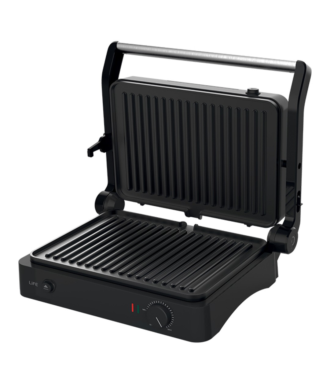 Life Jade Contact Τοστιέρα με Αποσπώμενες Πλάκες για 2 Τοστ 2000W Μαύρη