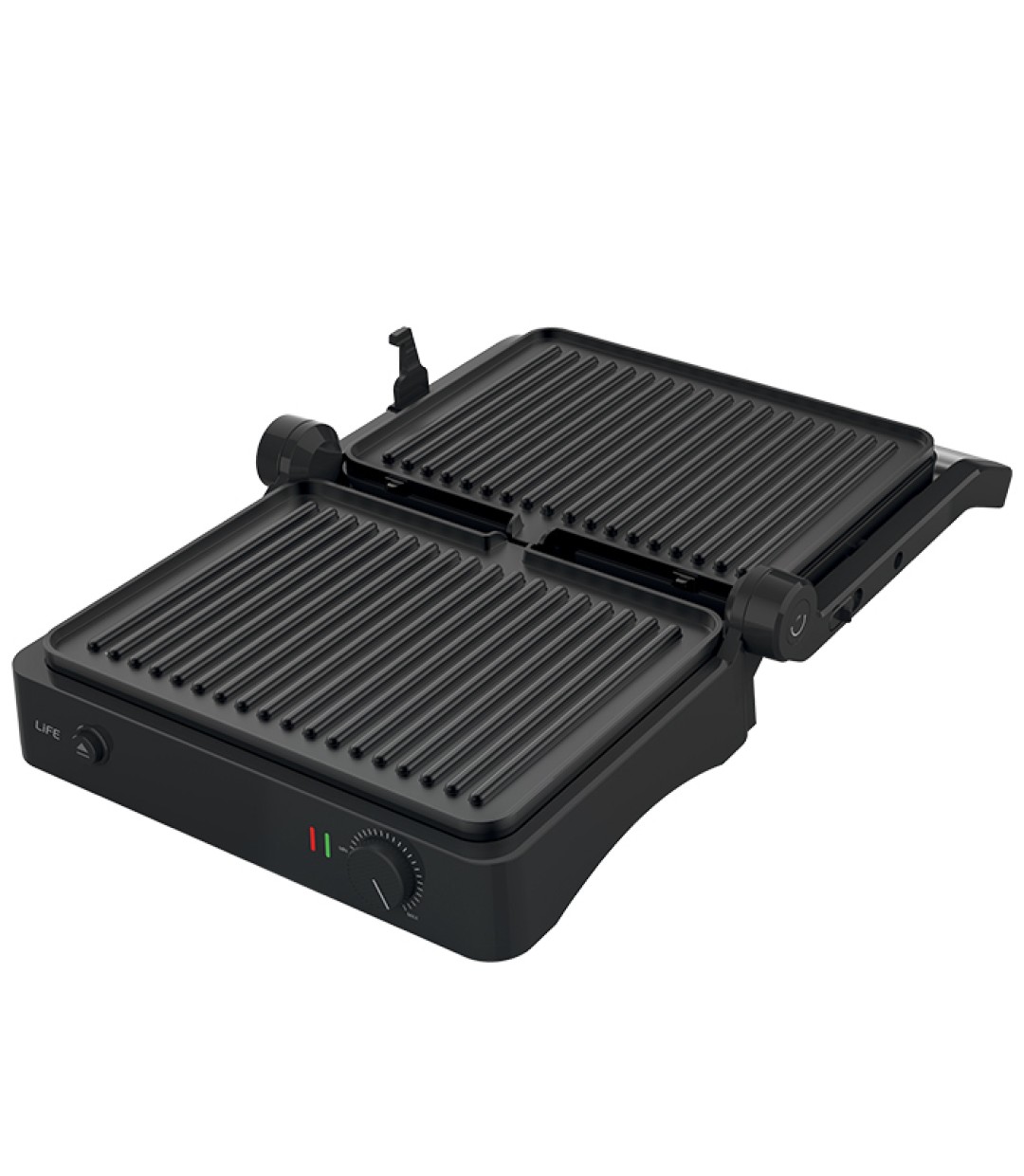 Life Jade Contact Τοστιέρα με Αποσπώμενες Πλάκες για 2 Τοστ 2000W Μαύρη
