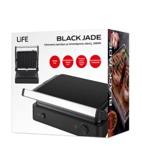 Life Jade Contact Τοστιέρα με Αποσπώμενες Πλάκες για 2 Τοστ 2000W Μαύρη