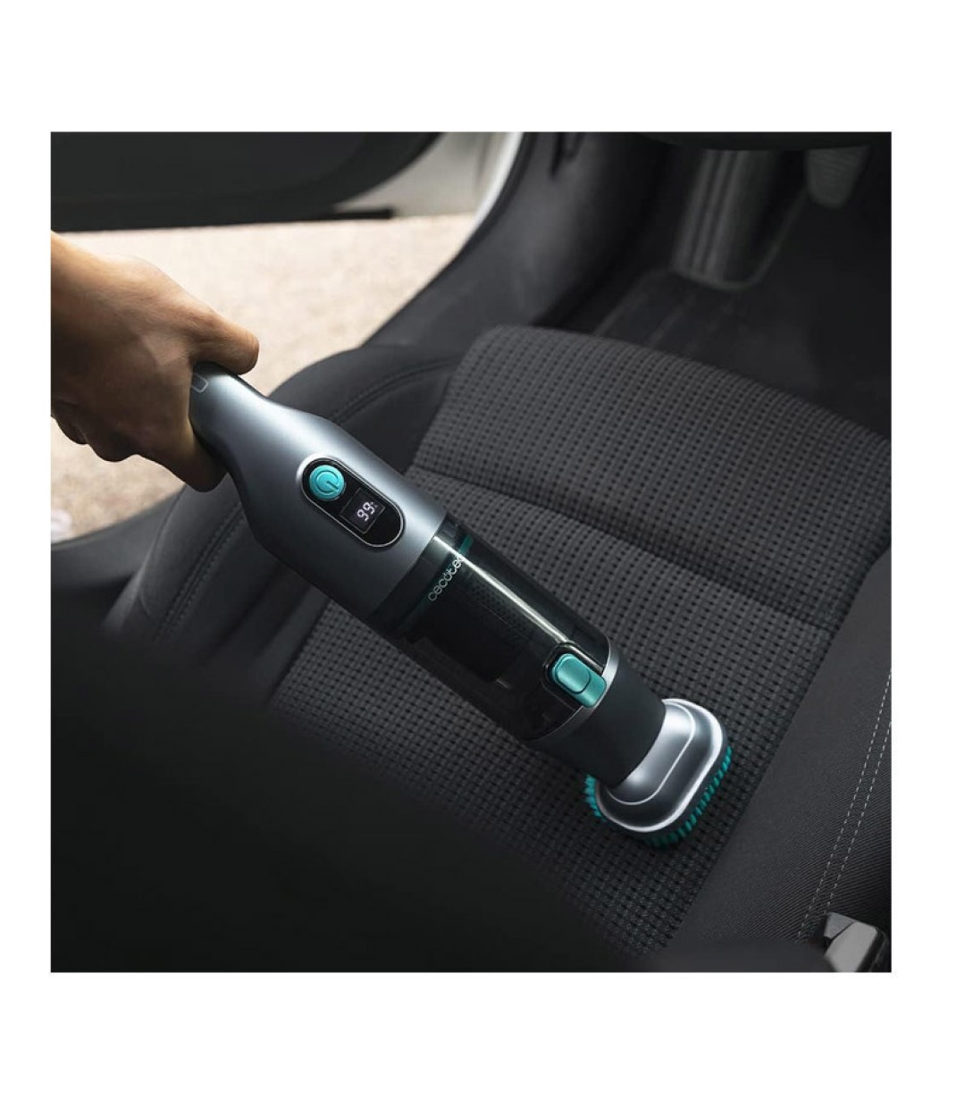 Cecotec Σκουπάκι Αυτοκινήτου Στερεών με Ισχύ 200W Επαναφορτιζόμενο 12V Γκρι 05432