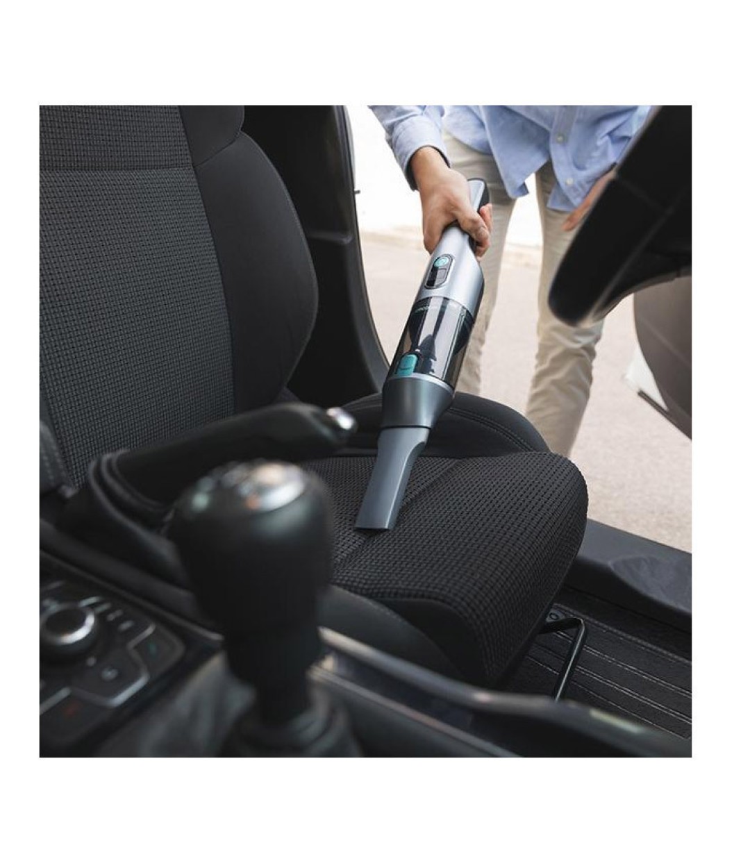 Cecotec Σκουπάκι Αυτοκινήτου Στερεών με Ισχύ 200W Επαναφορτιζόμενο 12V Γκρι 05432