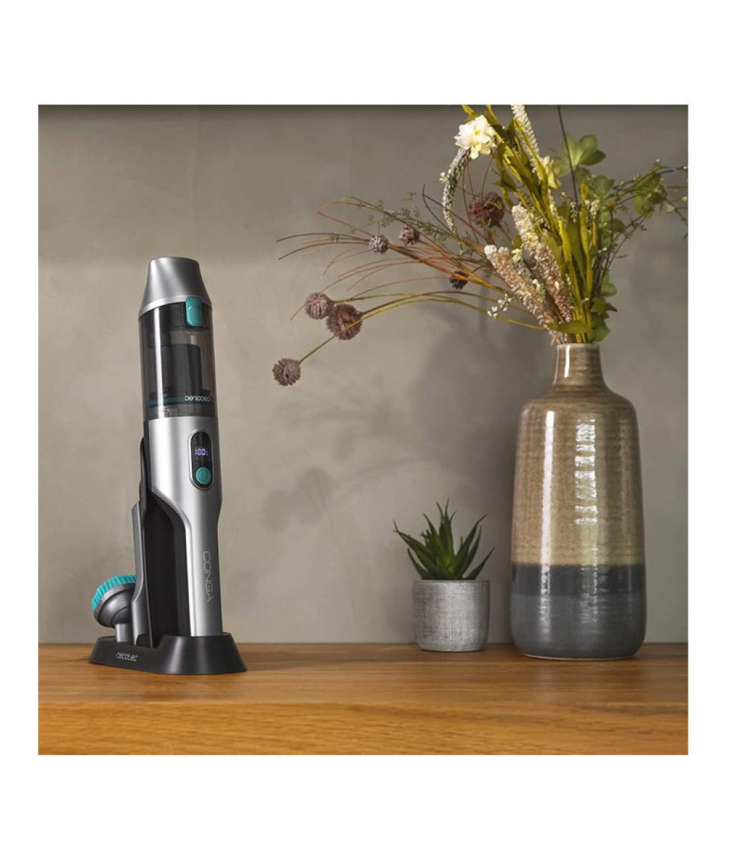 Cecotec Σκουπάκι Αυτοκινήτου Στερεών με Ισχύ 200W Επαναφορτιζόμενο 12V Γκρι 05432