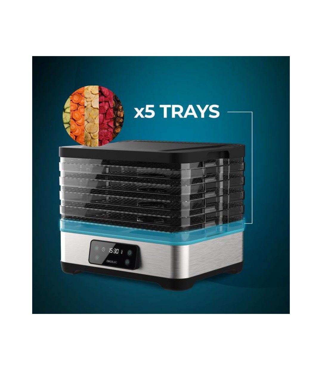 Cecotec Αποξηραντής Τροφίμων με Ράφια VITADRY PRO 300W 0949 102352