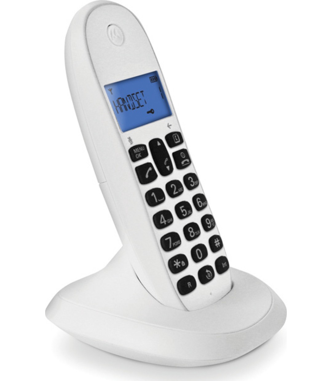 Motorola C1001LB Ασύρματο Τηλέφωνο Λευκό  Motorola C1001LB Ασύρματο Τηλέφωνο Λευκό