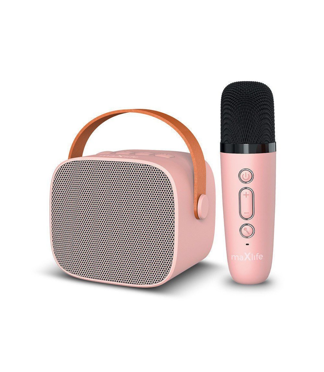 Maxlife Σύστημα Karaoke με Ασύρματo Μικρόφωνo MXKS-100 σε Ροζ Χρώμα Maxlife Σύστημα Karaoke με Ασύρματo Μικρόφωνo MXKS-100 σε Ροζ Χρώμα