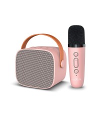 Maxlife Σύστημα Karaoke με Ασύρματo Μικρόφωνo MXKS-100 σε Ροζ Χρώμα Maxlife Σύστημα Karaoke με Ασύρματo Μικρόφωνo MXKS-100 σε Ροζ Χρώμα