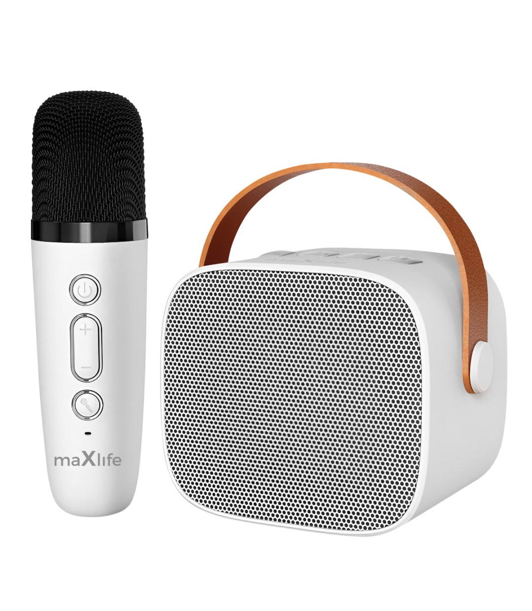 Maxlife Σύστημα Karaoke με Ασύρματo Μικρόφωνo MXKS-100 σε Λευκό Χρώμα Maxlife Σύστημα Karaoke με Ασύρματo Μικρόφωνo MXKS-100 σε Λευκό Χρώμα