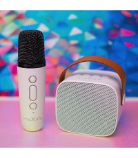 Maxlife Σύστημα Karaoke με Ασύρματo Μικρόφωνo MXKS-100 σε Λευκό Χρώμα Maxlife Σύστημα Karaoke με Ασύρματo Μικρόφωνo MXKS-100 σε Λευκό Χρώμα