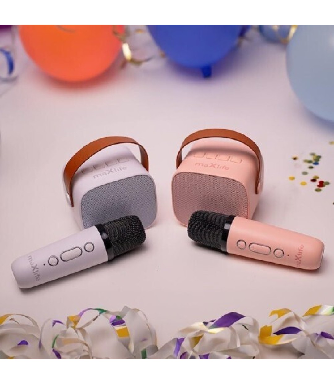 Maxlife Σύστημα Karaoke με Ασύρματo Μικρόφωνo MXKS-100 σε Λευκό Χρώμα Maxlife Σύστημα Karaoke με Ασύρματo Μικρόφωνo MXKS-100 σε Λευκό Χρώμα