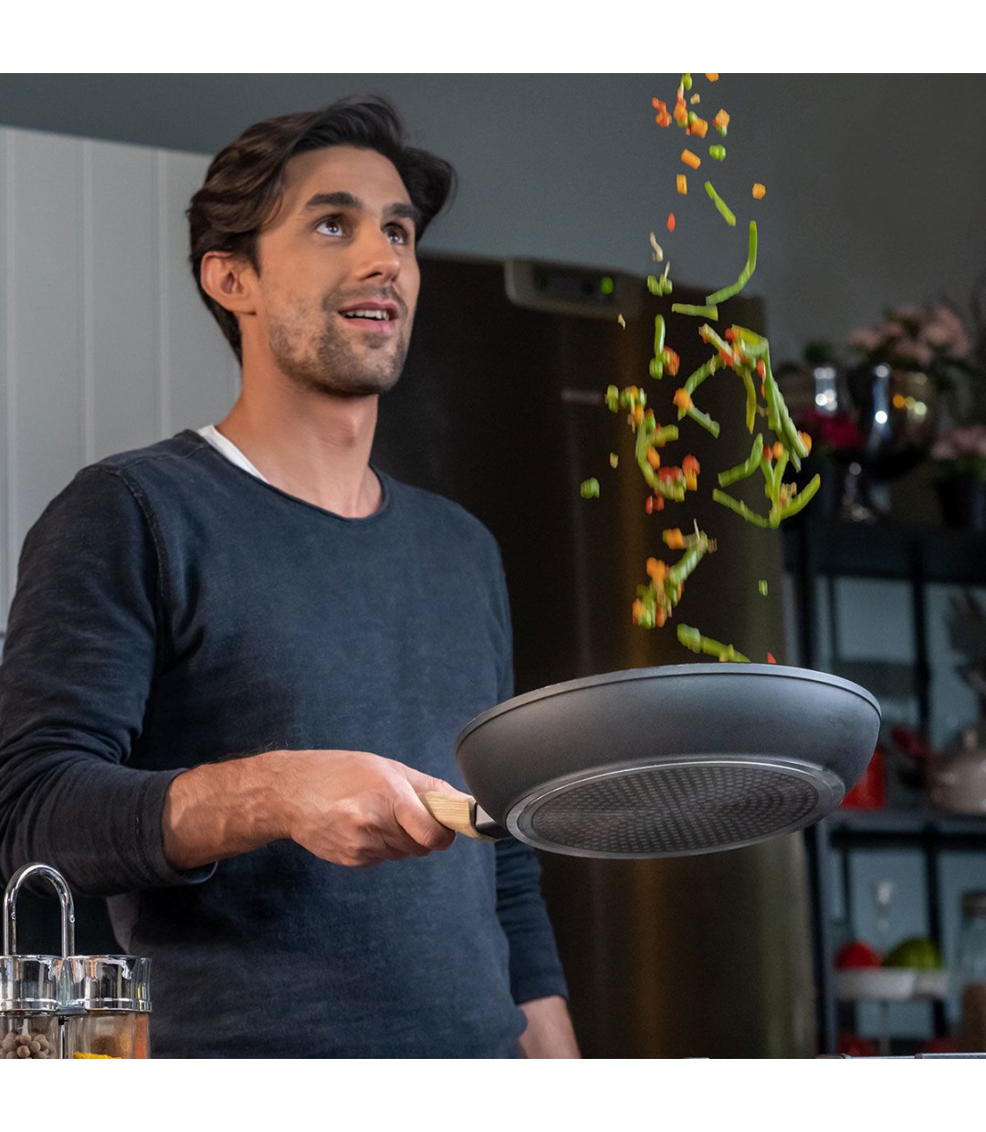 Estia Earth Τηγάνι από Αλουμίνιο με Επίστρωση από Πέτρα 20cm