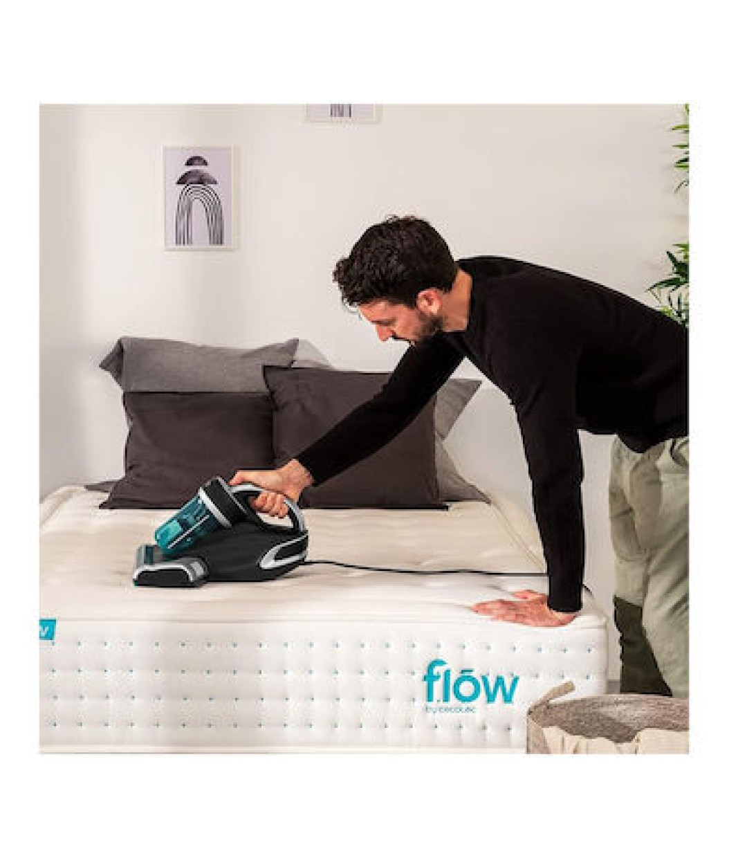 Cecotec Conga 7000 Mattress Επαναφορτιζόμενο Σκουπάκι Χειρός Μαύρο