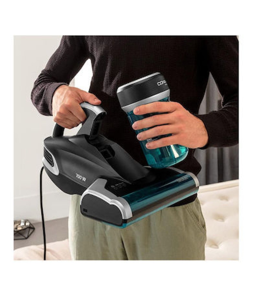 Cecotec Conga 7000 Mattress Επαναφορτιζόμενο Σκουπάκι Χειρός Μαύρο