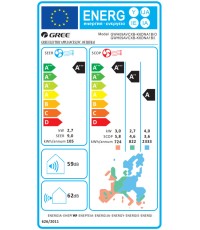 Gree Airy White GRC/GRCO-101QI/KAIW-N5 Κλιματιστικό Τοίχου 9000 btu/h A+++/A+++