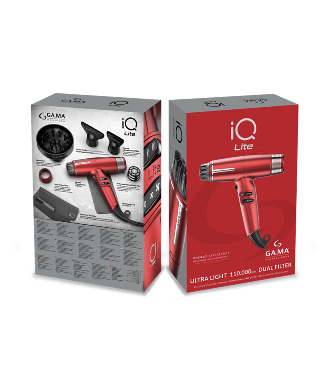 GA.MA Επαγγελματικό Πιστολάκι Μαλλιών με Φυσούνα 1500W PH6030RD 102411