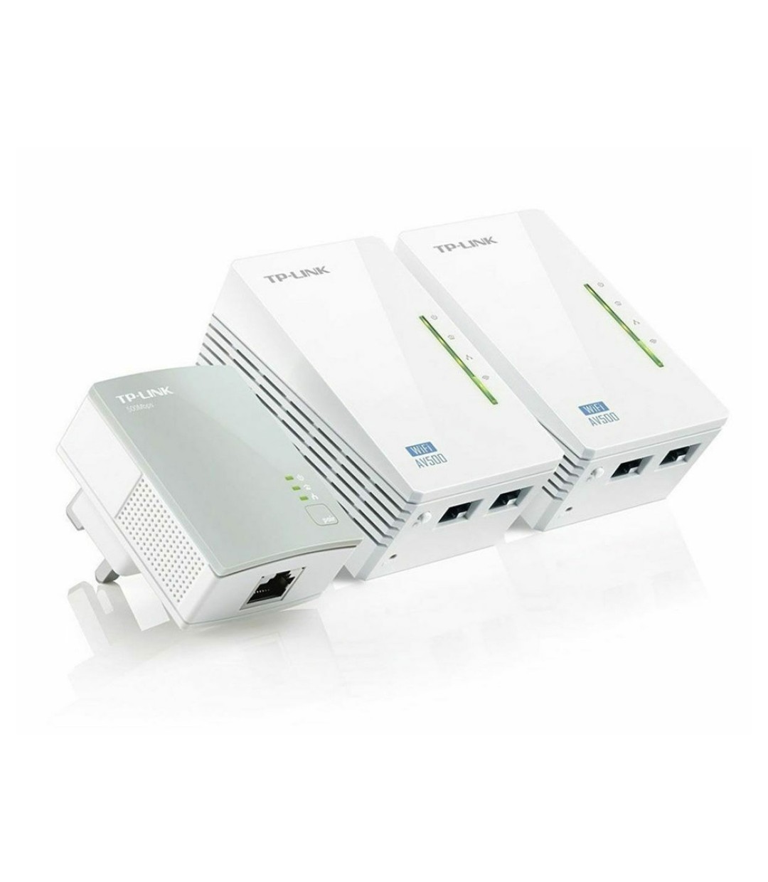 TP-LINK TL-WPA4220T KIT v1 Powerline Τριπλό για Ασύρματη Σύνδεση Wi‑Fi 4 και 2 Θύρες Ethernet