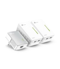 TP-LINK TL-WPA4220T KIT v1 Powerline Τριπλό για Ασύρματη Σύνδεση Wi‑Fi 4 και 2 Θύρες Ethernet