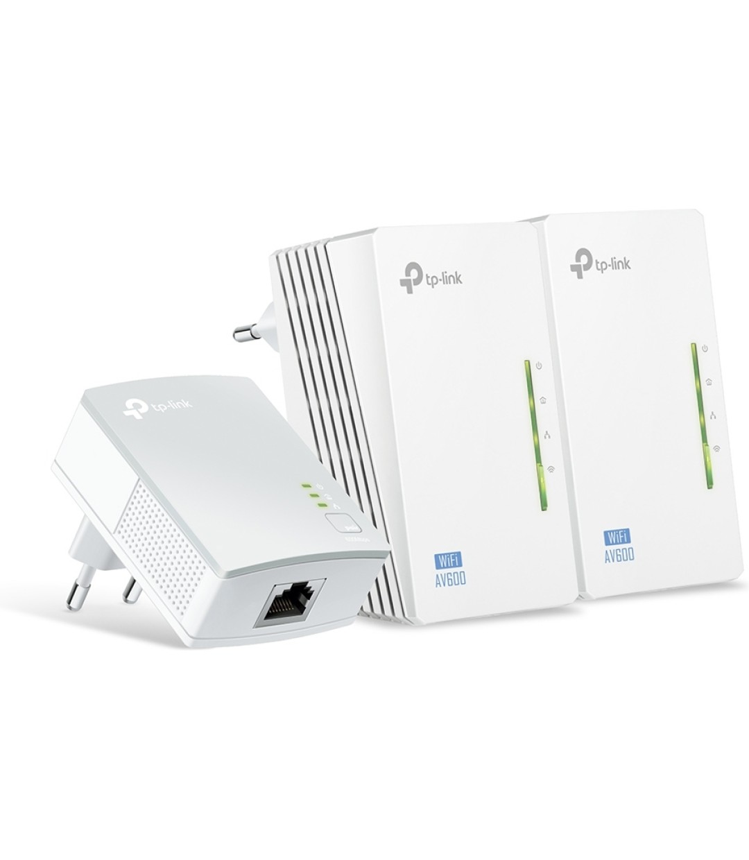 TP-LINK TL-WPA4220T KIT v1 Powerline Τριπλό για Ασύρματη Σύνδεση Wi‑Fi 4 και 2 Θύρες Ethernet