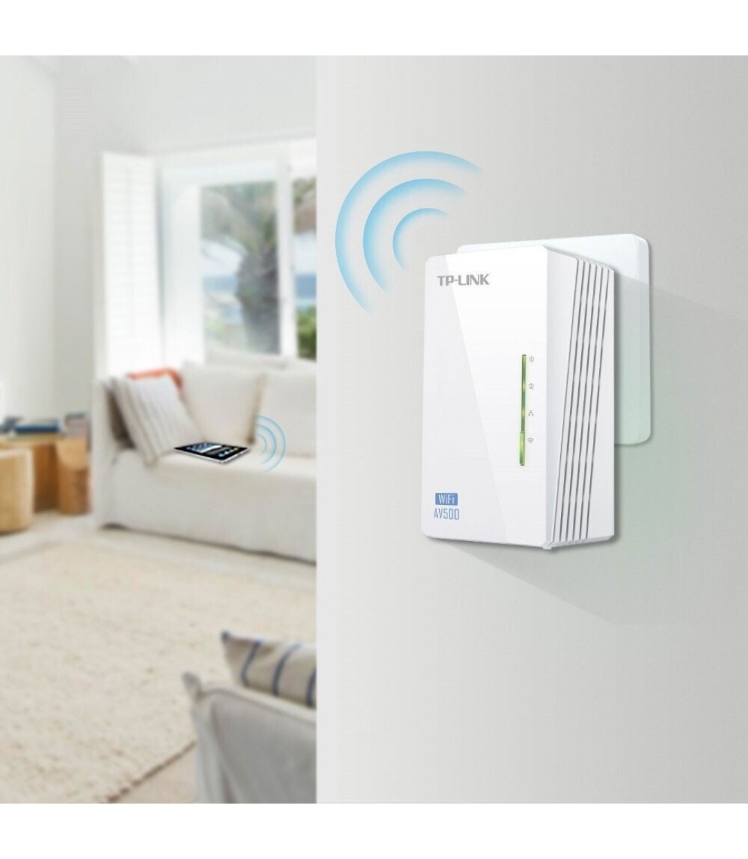 TP-LINK TL-WPA4220T KIT v1 Powerline Τριπλό για Ασύρματη Σύνδεση Wi‑Fi 4 και 2 Θύρες Ethernet