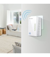 TP-LINK TL-WPA4220T KIT v1 Powerline Τριπλό για Ασύρματη Σύνδεση Wi‑Fi 4 και 2 Θύρες Ethernet