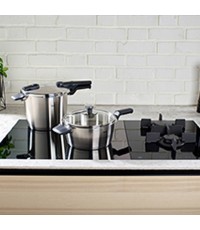 Fissler Vitaquick Premium Set Quattro Χύτρες Ταχύτητας 8lt + 4lt ΜΕ ΓΥΑΛΙΝΟ ΚΑΠΑΚΙ