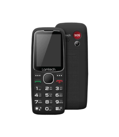 Lamtech Tiny L II Dual SIM Κινητό με Μεγάλα Κουμπιά Μαύρο 113157