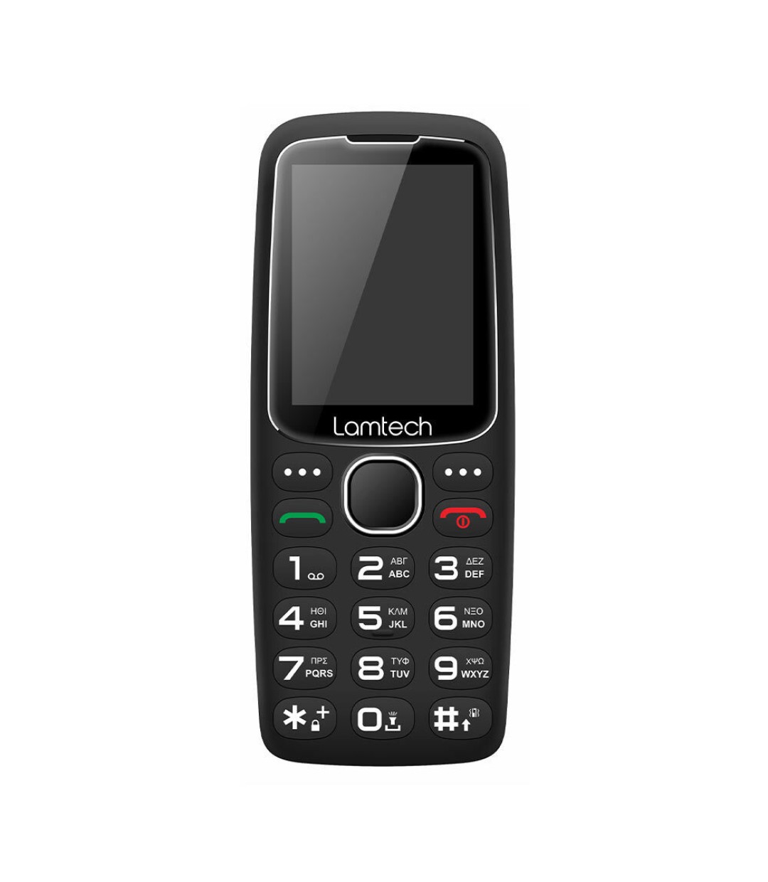 Lamtech Tiny L II Dual SIM Κινητό με Μεγάλα Κουμπιά Μαύρο 113157