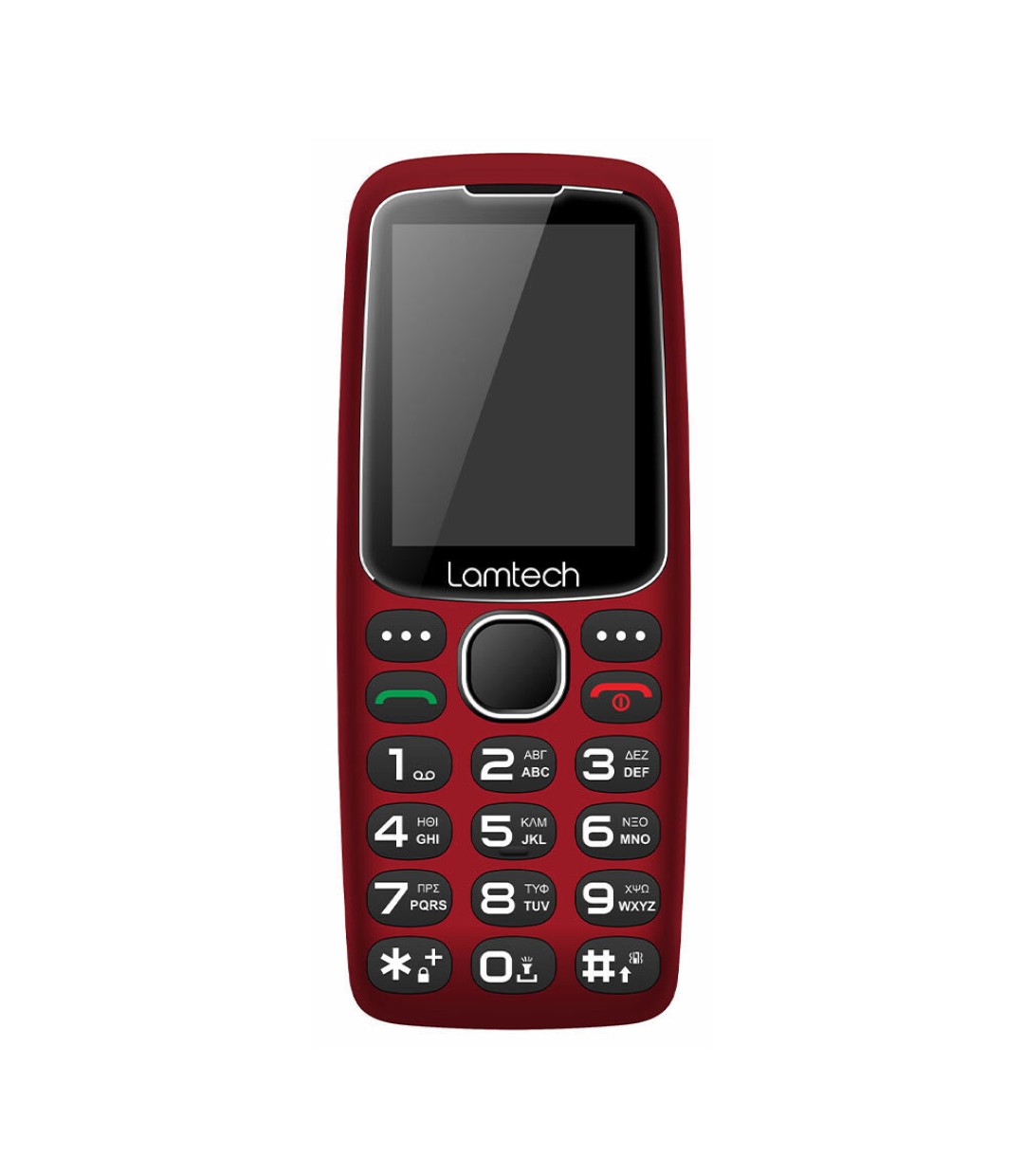 Lamtech Tiny L II Dual SIM Κινητό με Μεγάλα Κουμπιά Κόκκινο 113164