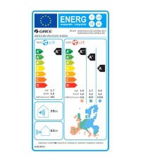 Gree Airy White GRC/GRCO-121QI/KAIW-N5 Κλιματιστικό Τοίχου 12000 btu/h A+++/A+++