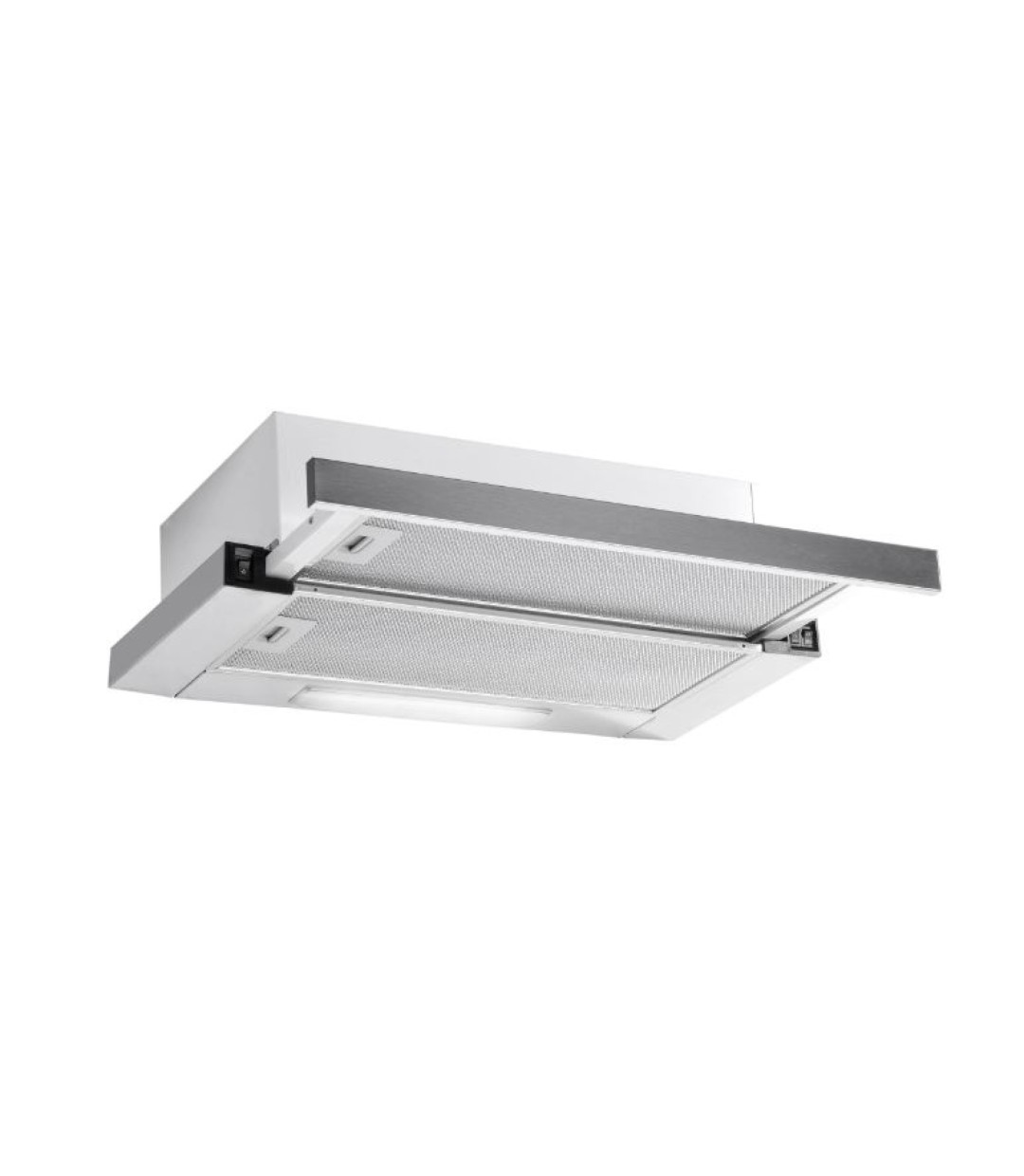 Hausberg HB-1285INOX Συρόμενος Απορροφητήρας 60cm με 2 Μοτέρ Inox