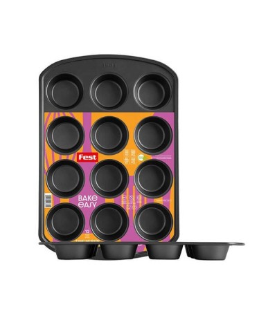 Ταψι Φόρμα Ζαχαροπλαστικής για Cupcakes/Muffins 12 Θέσεων 39.5x26.5x3.5εκ.