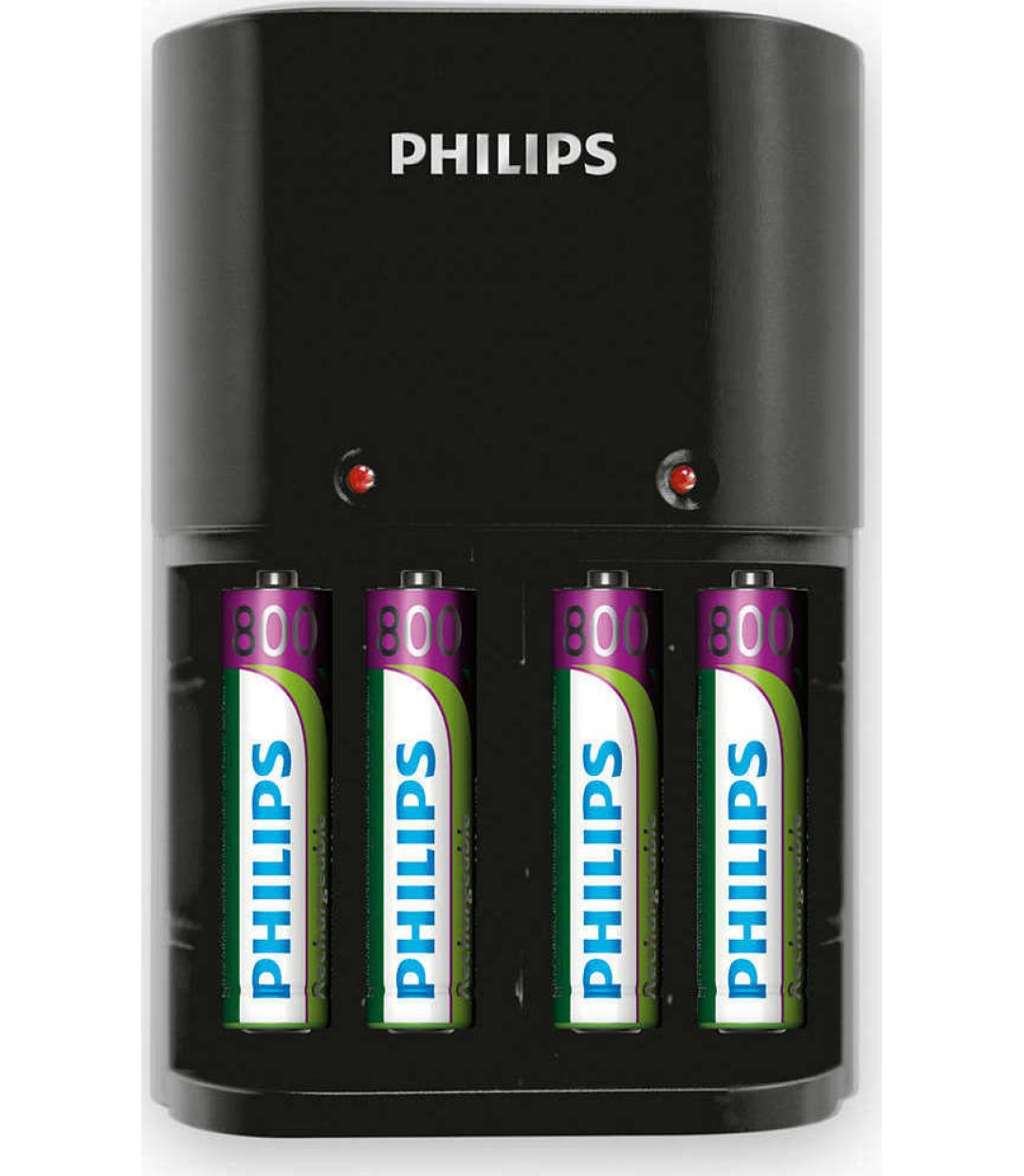 Philips MultiLife Φορτιστής 4 Μπαταριών Ni-MH Μεγέθους AA/AAA Σετ με 4x AAA 800 mAh