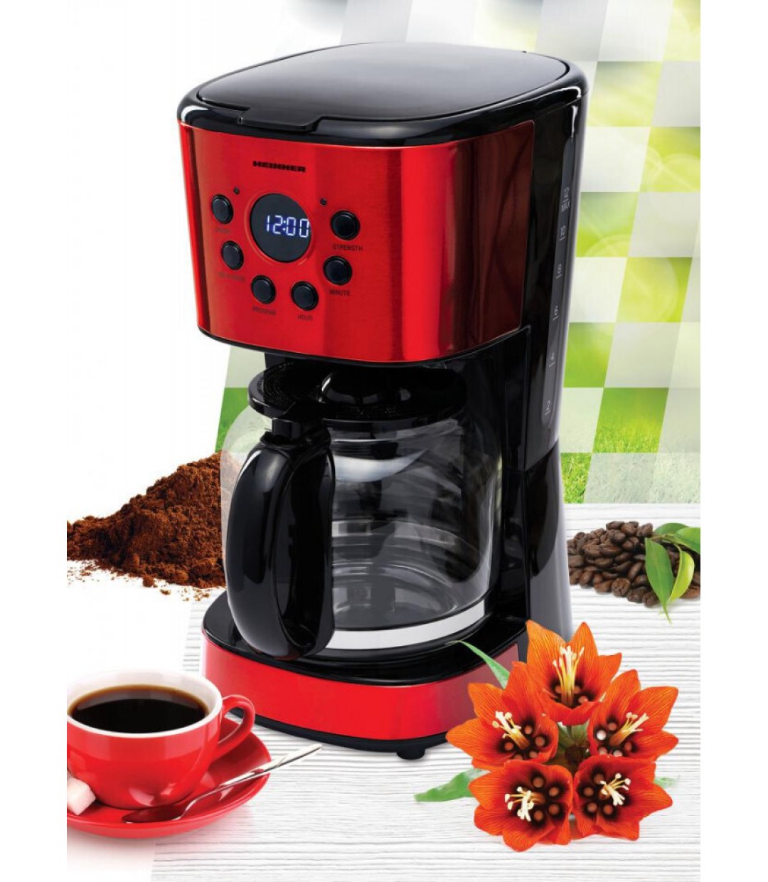 ΚΑΦΕΤΙΕΡΑ Heinner ΗΨΜ 1500 RDIX Morning Passion Red