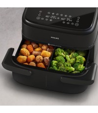 Philips Air Fryer με Διπλό Αποσπώμενο Κάδο 7.1lt Μαύρο NA154/00