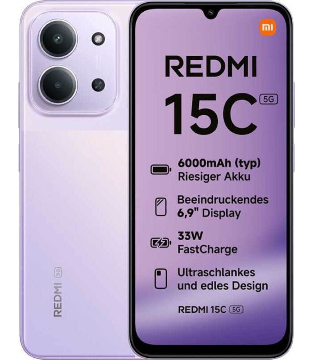 Xiaomi Redmi 15C 5G Dual SIM (4/256GB) DUSK PURPLE