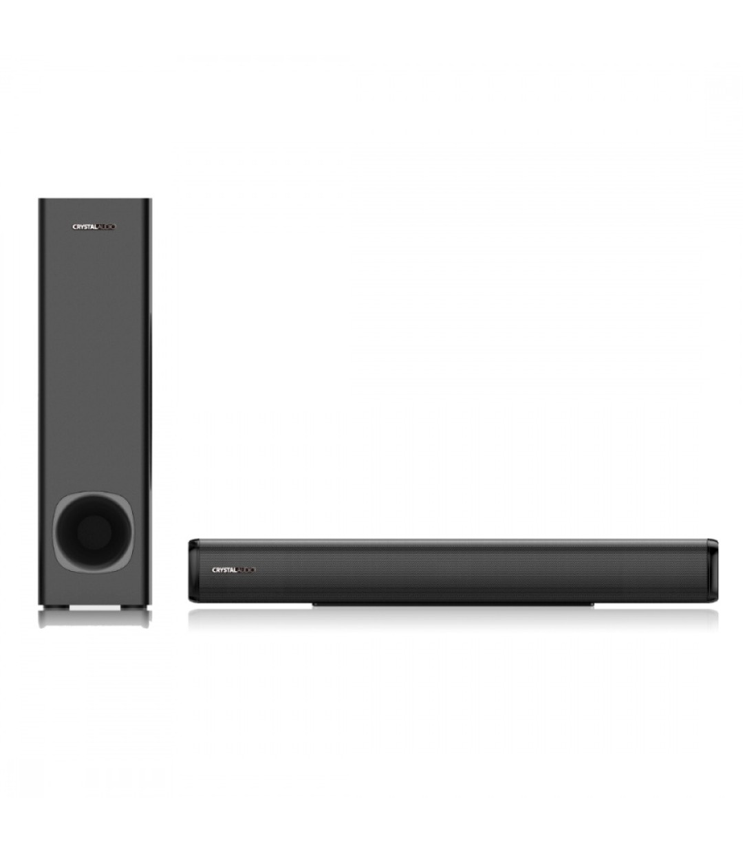Crystal Audio CASB160S Soundbar 2.1 Bluetooth και HDMI 160W με Τηλεχειριστήριο Μαύρο