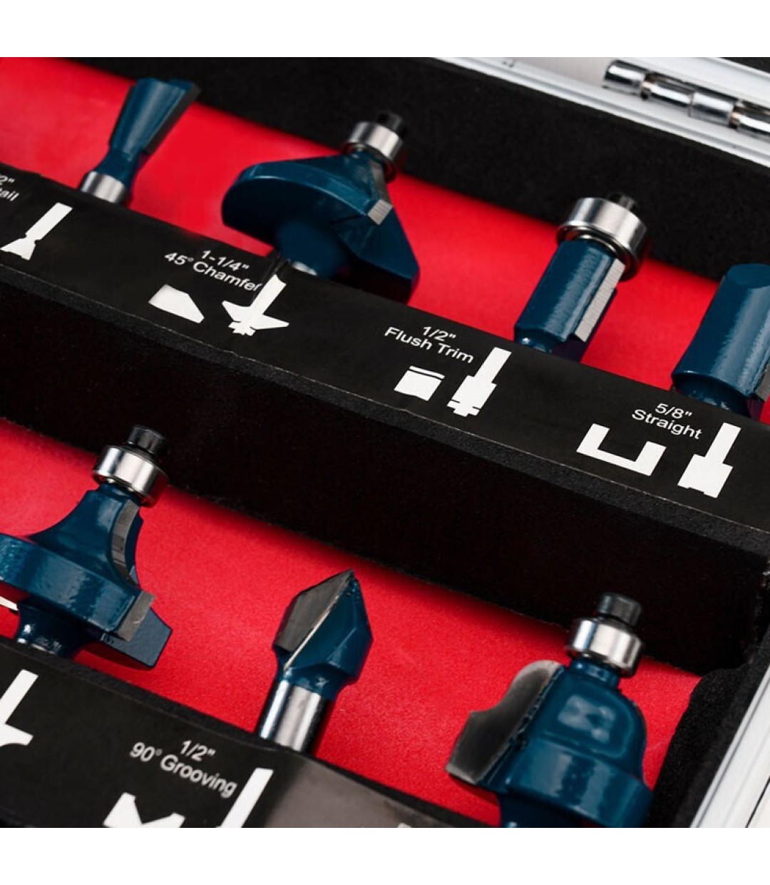 Bormann Pro BHT1620 Σετ Φρέζες για Ρούτερ Σετ Φρέζες Καρβιδίου 8mm 12τμχ