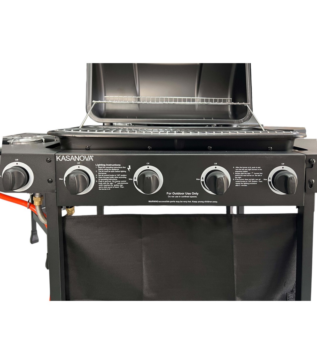 ΨΗΣΤΙΕΡΑ CASANOVA KS 18024 4 ΕΣΤΙΕΣ 64.5x35.5εκ. 10kW και Πλαϊνό Μάτι