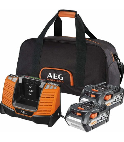 AEG LL1840SLK1 Σετ 2 Μπαταρίες Λιθίου 18V 4Ah με Φορτιστή 18V (4935479809) AEG LL1840SLK1 Σετ 2 Μπαταρίες Λιθίου 18V 4Ah με Φορτιστή 18V (4935479809)
