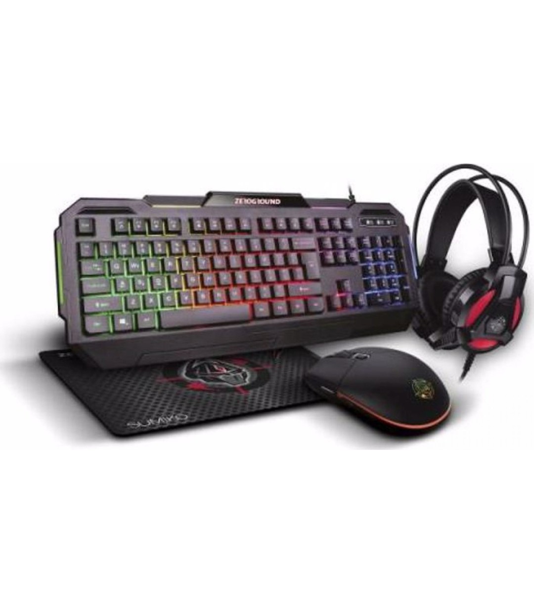 Zeroground KB-1900GUHMS Sumiko Bundle Σετ Gaming Πληκτρολόγιο με Φωτιζόμενα πλήκτρα & Ποντίκι (Αγγλικό US)