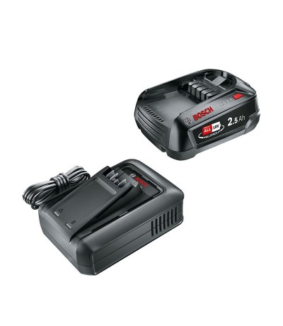 Bosch Σετ Μπαταρίας Χωρητικότητας 2.5Ah 18V με Φορτιστή Κωδικός: 1600A031T4 