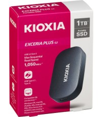 Kioxia EXCERIA PLUS G2 USB 3.2 / USB-C Εξωτερικός SSD 1TB Μαύρο